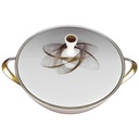 [458138281] Terrine Goldrand 1,6 L Mitterteich Form 3953 weiß gebraucht - gut Bild 2