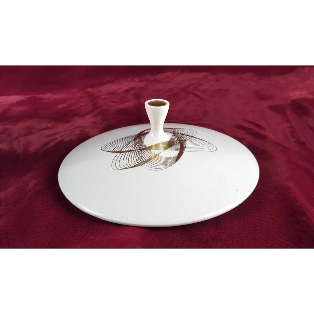 [458138281] Terrine Goldrand 1,6 L Mitterteich Form 3953 weiß gebraucht - gut Bild 5