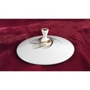 [458138281] Terrine Goldrand 1,6 L Mitterteich Form 3953 weiß gebraucht - gut Bild 5