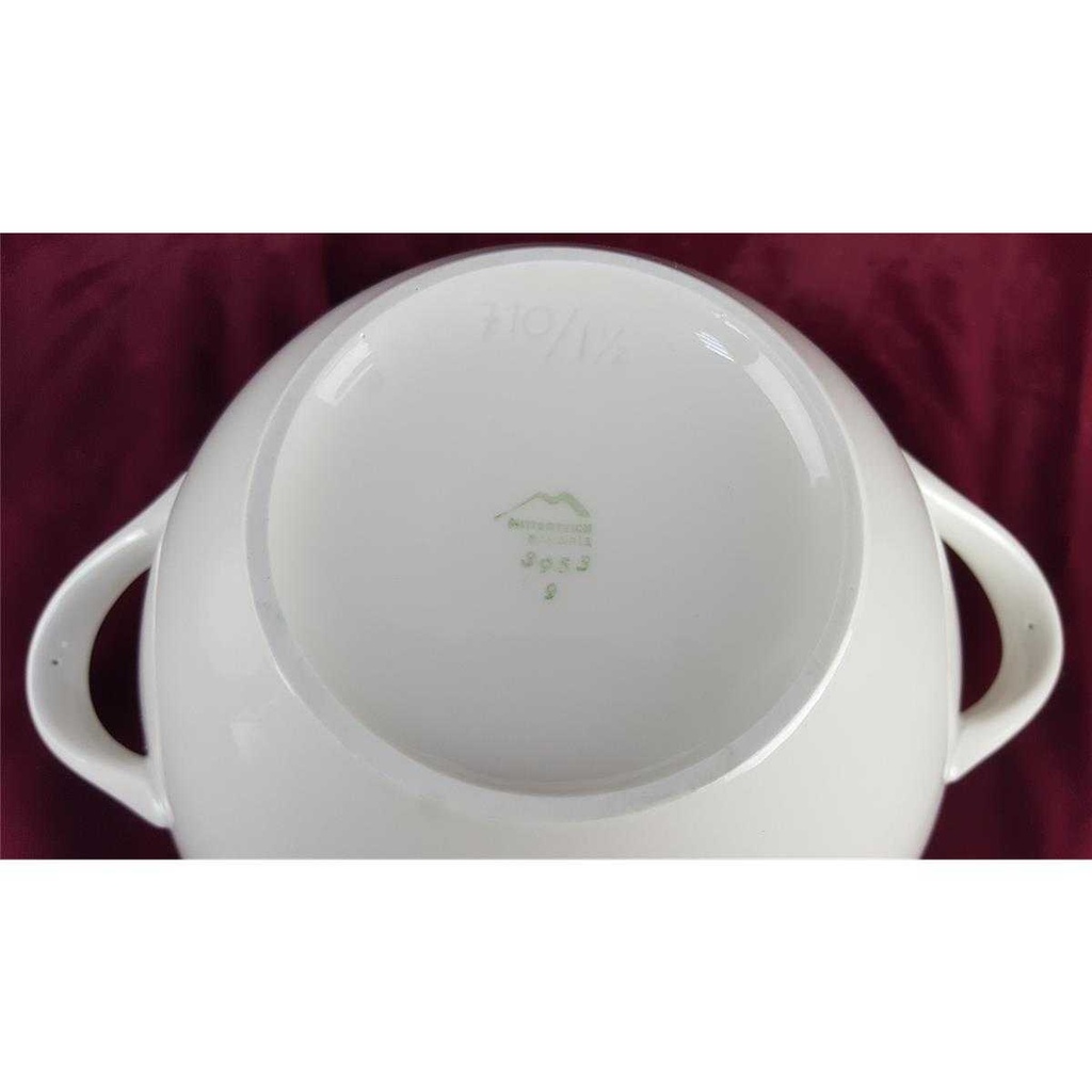 [458138281] Terrine Goldrand 1,6 L Mitterteich Form 3953 weiß gebraucht - gut Bild 8