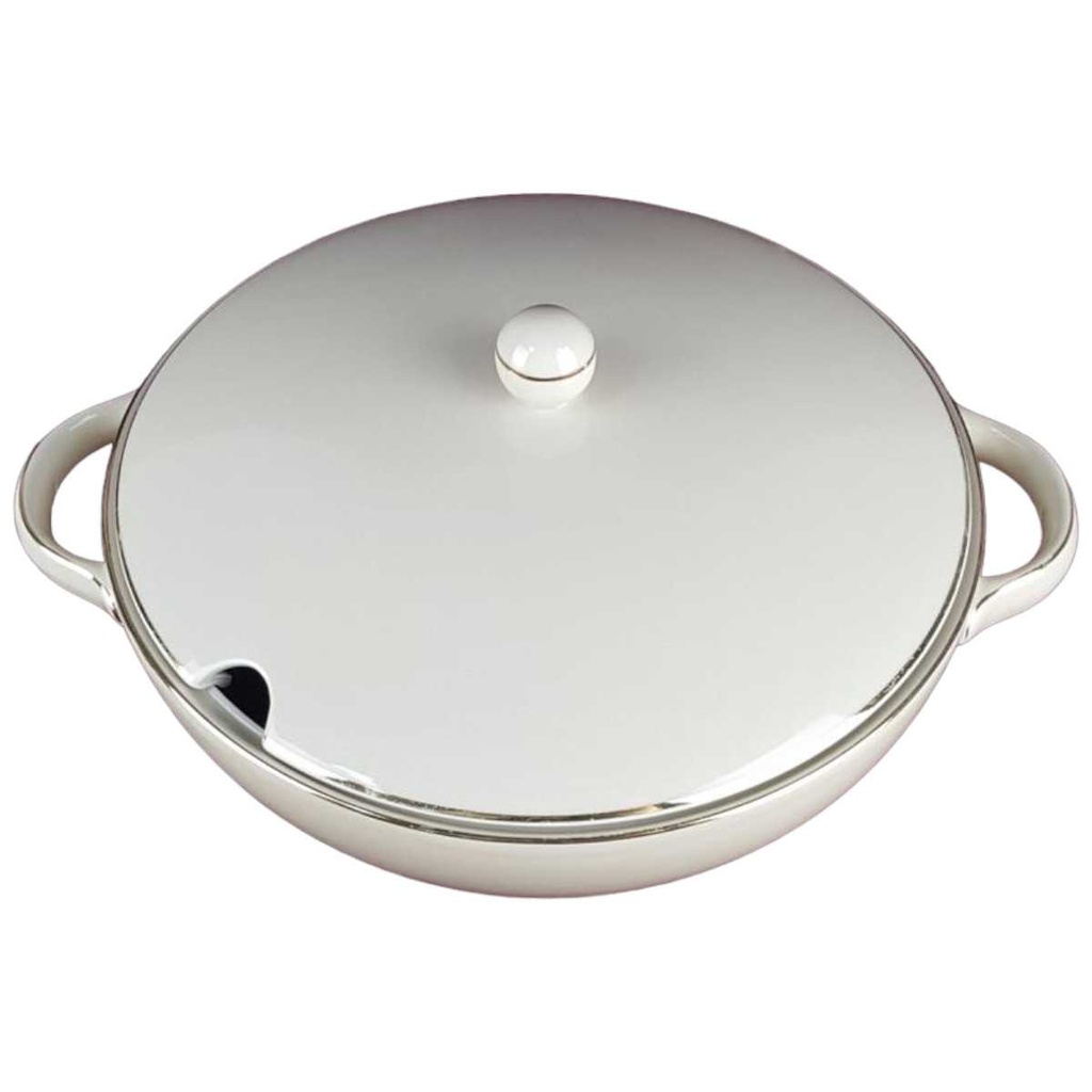 [458138283] Suppenterrine Terrine Goldrand 1,8 L Zeh Scherzer 8500 Elfenbein Beige gebraucht - gut Bild 2