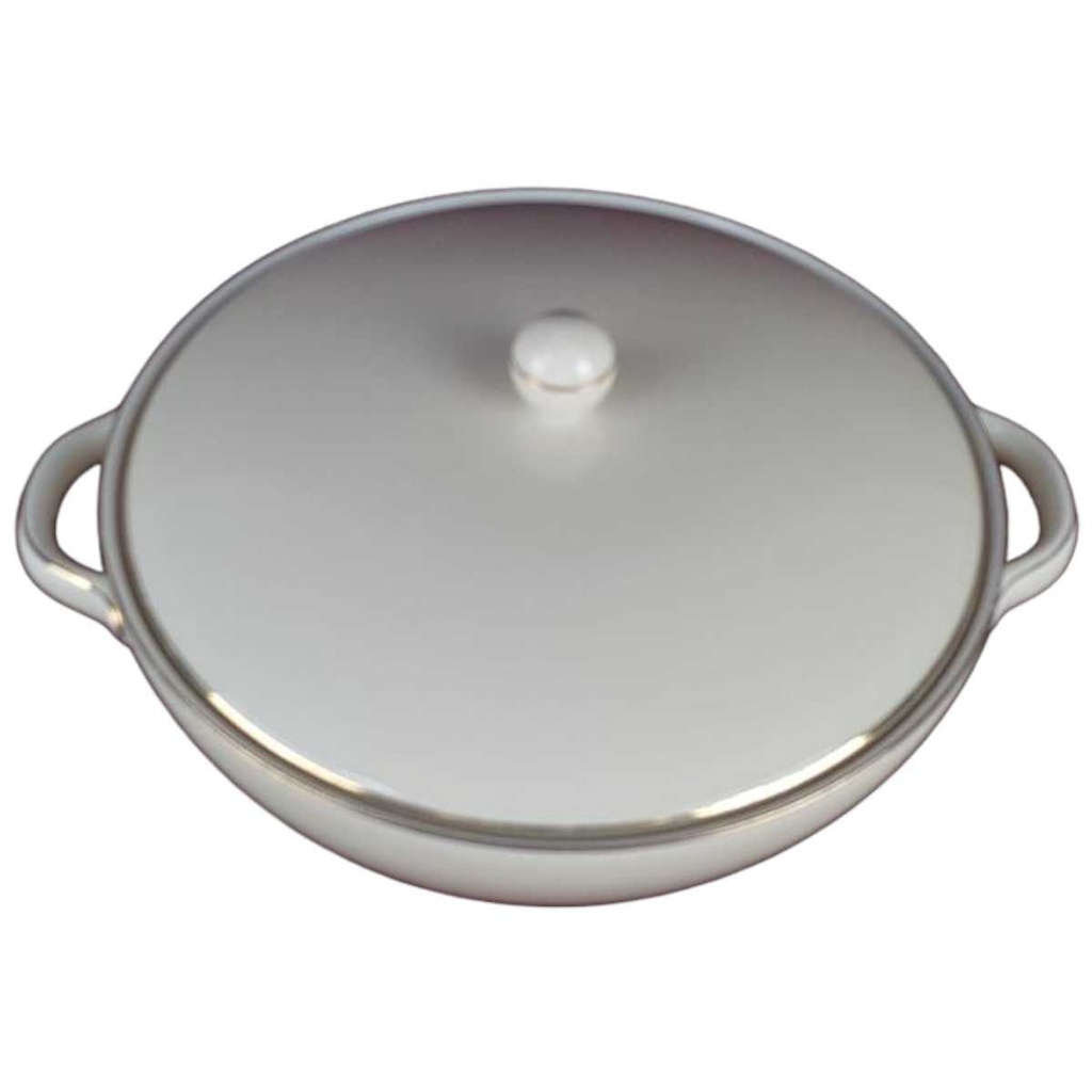 [458138284] Ragoutterrine Terrine Servierschüssel Goldrand 1,4 L Zeh Scherzer 8500 Elfenbein Beige gebraucht - gut Bild 2