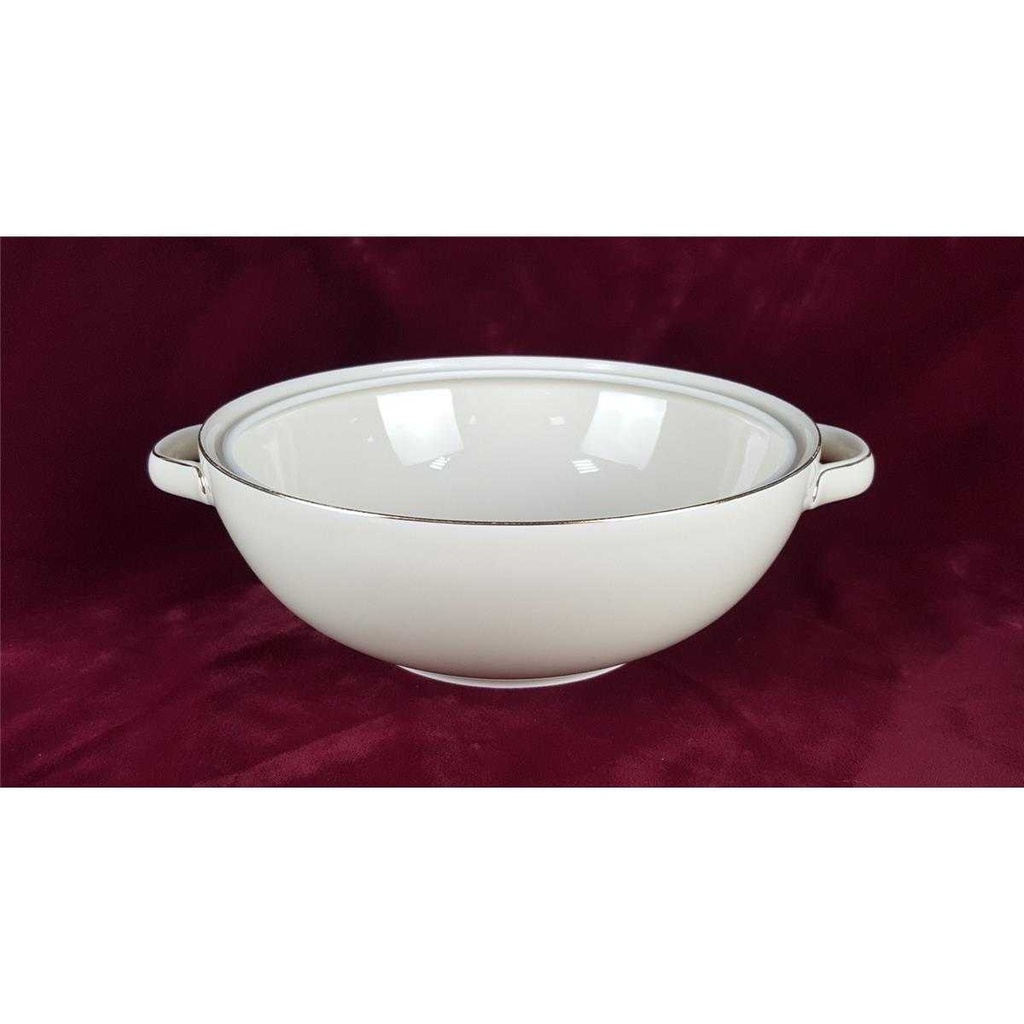 [458138284] Ragoutterrine Terrine Servierschüssel Goldrand 1,4 L Zeh Scherzer 8500 Elfenbein Beige gebraucht - gut Bild 4