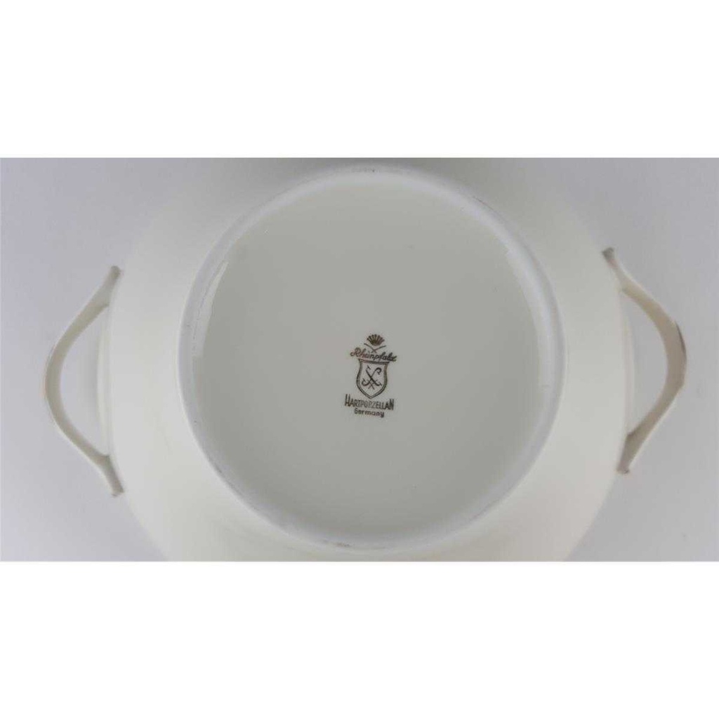 [458138289] Terrine Goldrand 1,2 L Schaller Rheinpfalz Elfenbein Beige gebraucht - gut Bild 8