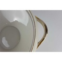 [458138290] Terrine Golddekor 1,4 L Tirschenreuth Form 975 gebraucht - gut Bild 4