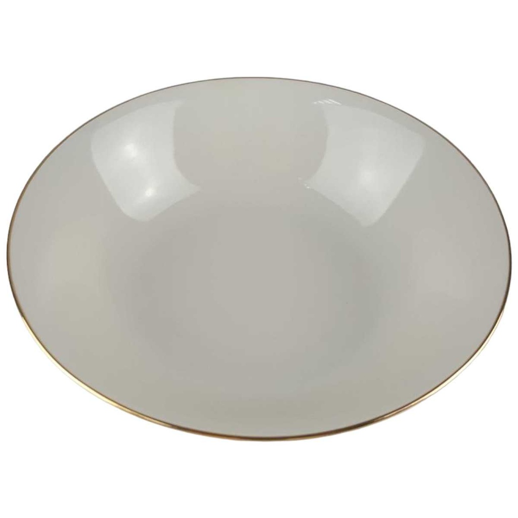 [458138291] Schüssel Goldrand 22,4 cm Bareuther Elfenbein Beige gebraucht - gut Bild 2