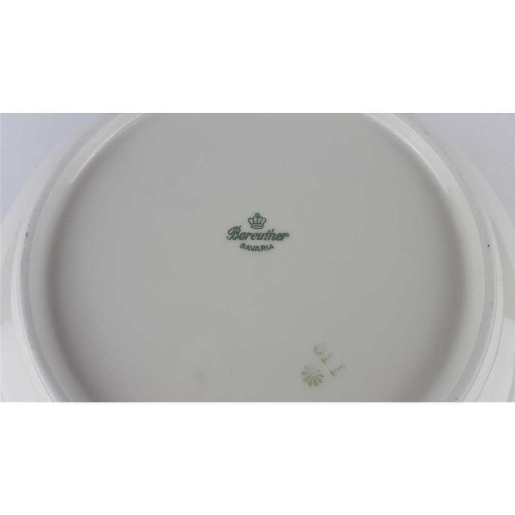 [458138291] Schüssel Goldrand 22,4 cm Bareuther Elfenbein Beige gebraucht - gut Bild 4