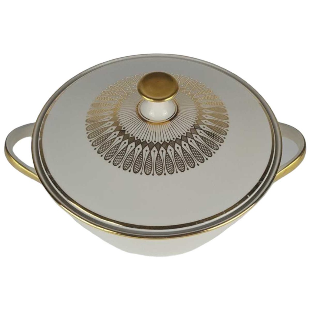 [458138295] Terrine Servierschüssel Golddekor 1,5 L Winterling Röslau Einzelteile gebraucht - gut Bild 2
