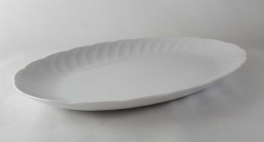 [45813835] Speiseplatte 31,5x21 cm Seltmann Weiden Leonore Weiß gebraucht - gut Bild 5