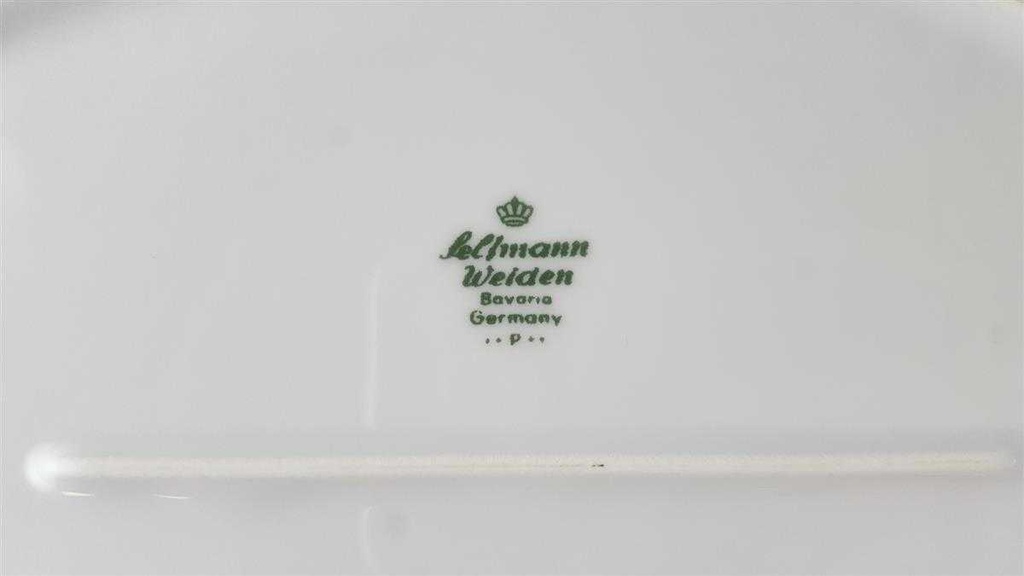 [45813835] Speiseplatte 31,5x21 cm Seltmann Weiden Leonore Weiß gebraucht - gut Bild 6