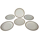 [2119014] 6er Set Kuchenteller Dessertteller 19,2 cm Händel Bavaria Einzelteile Elfenbein Beige gebraucht - akzeptabel Bild 2