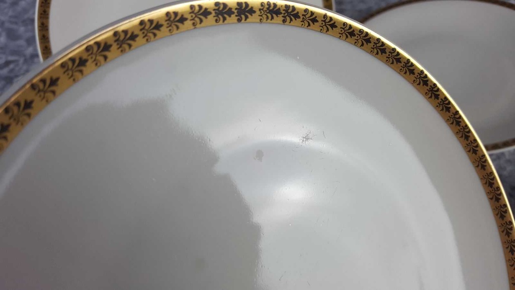 [2119014] 6er Set Kuchenteller Dessertteller 19,2 cm Händel Bavaria Einzelteile Elfenbein Beige gebraucht - akzeptabel Bild 5