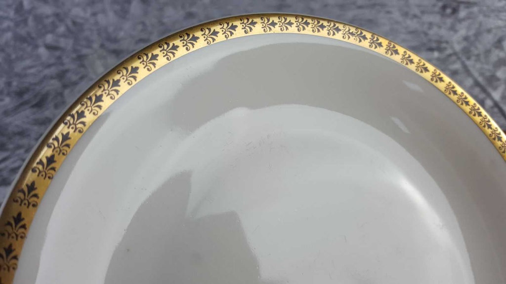 [2119014] 6er Set Kuchenteller Dessertteller 19,2 cm Händel Bavaria Einzelteile Elfenbein Beige gebraucht - akzeptabel Bild 6