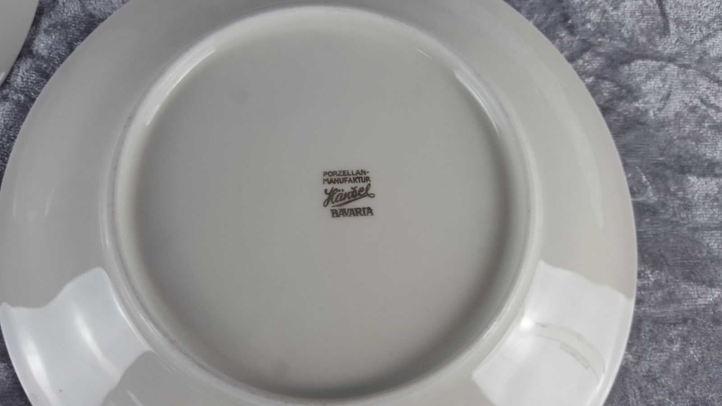 [2119014] 6er Set Kuchenteller Dessertteller 19,2 cm Händel Bavaria Einzelteile Elfenbein Beige gebraucht - akzeptabel Bild 9