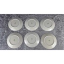 [2119015] 6er Set Kuchenteller Dessertteller Goldrand 19,6 cm Seltmann Weiden Vohenstrauß Elfenbein gebraucht - gut Bild 3
