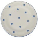 [458138404] Kuchenteller Dessertteller 20,3 cm Schramberg Polka blaue Punkte gebraucht - gut Bild 2