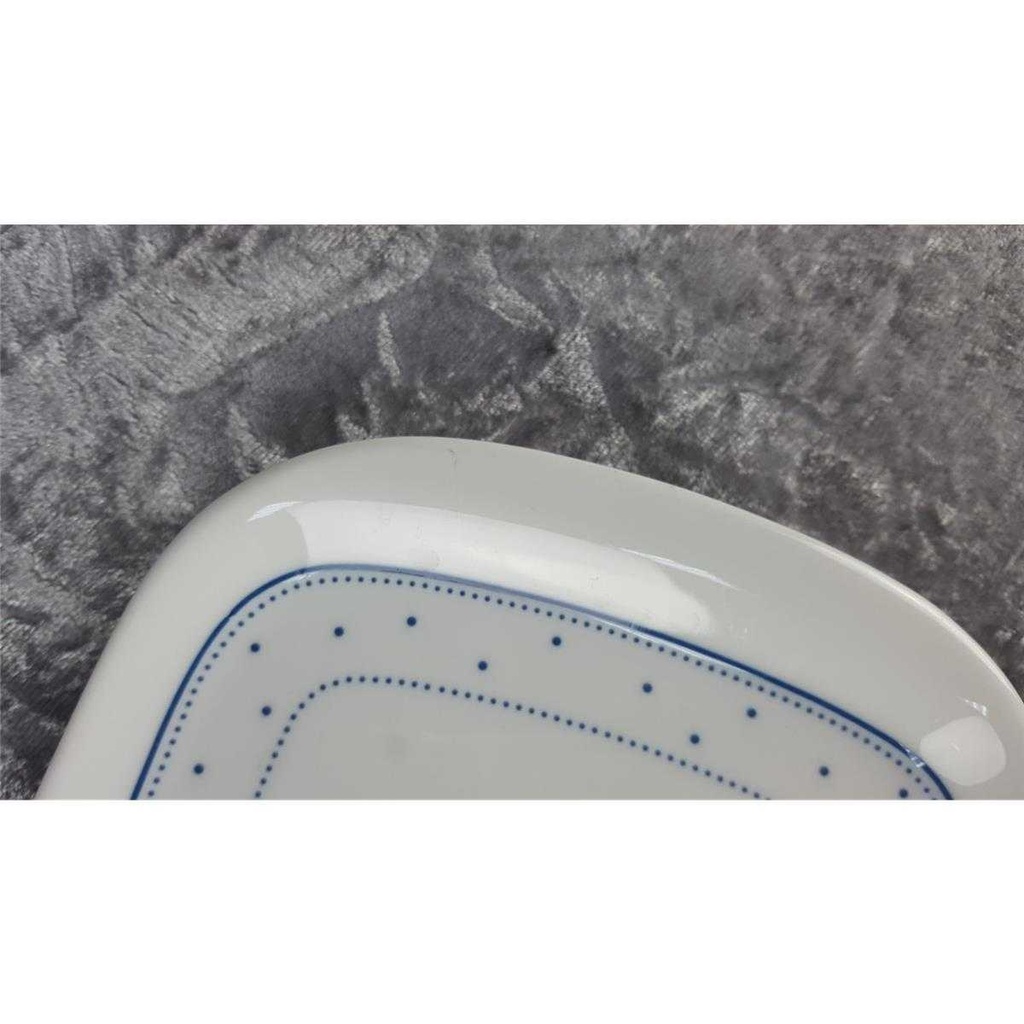 [458138406] Königskuchenplatte 36,1x15,7 cm Arzberg Daily blaue Punkte Lagune gebraucht - akzeptabel Bild 4