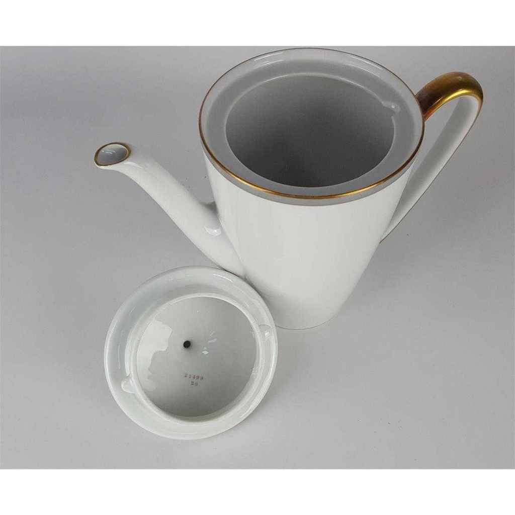 [458138414] Kaffeekanne Kanne Goldrand 1,4 L Edelstein Bavaria Grauband 21499 gebraucht - gut Bild 3
