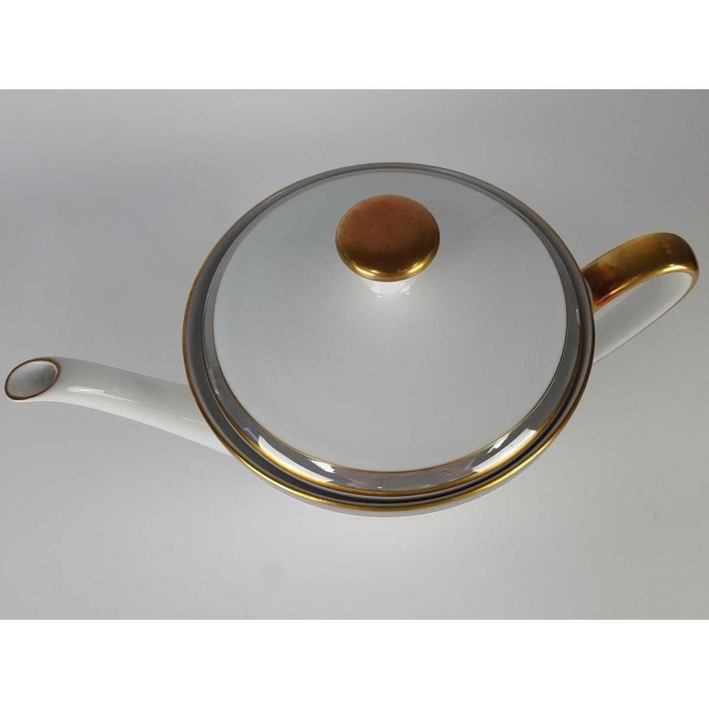 [458138415] Teekanne Goldrand 1,1 L Edelstein Bavaria Grauband 21499 gebraucht - gut Bild 2