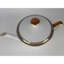 [458138415] Teekanne Goldrand 1,1 L Edelstein Bavaria Grauband 21499 gebraucht - gut Bild 2