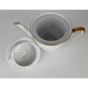 [458138415] Teekanne Goldrand 1,1 L Edelstein Bavaria Grauband 21499 gebraucht - gut Bild 3
