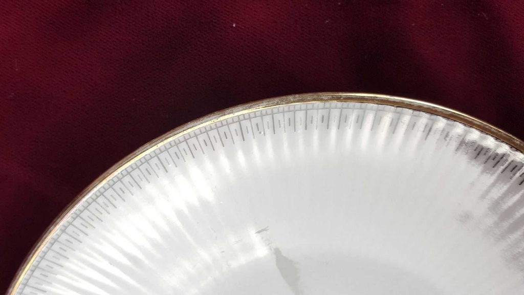 [458138418] Untertasse für Kaffee 14,45 cm Seltmann Weiden Monika Schwarz Gold 31646 gebraucht - akzeptabel Bild 3