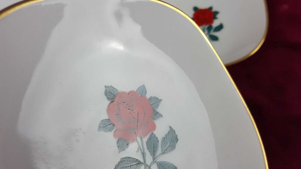 [458138425] Konfektschale mit Anbietschalen Anbietschale Goldrand Schumann Arzberg gebraucht - gut Bild 4