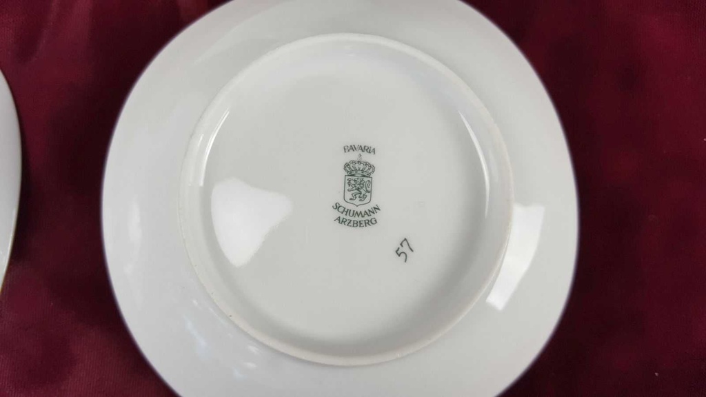 [458138425] Konfektschale mit Anbietschalen Anbietschale Goldrand Schumann Arzberg gebraucht - gut Bild 7