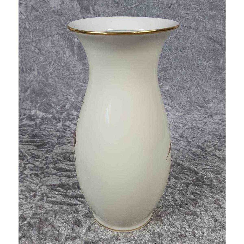 [458138440] Vase 25,8 cm Oscar Schlegelmilch Blumen Elfenbein Beige gebraucht - gut Bild 4