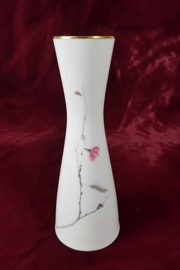 [458138458] Vase Blumenvase Goldrand 22 cm Rosenthal Blumen gebraucht - gut Bild 3