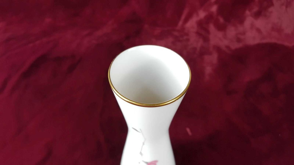[458138458] Vase Blumenvase Goldrand 22 cm Rosenthal Blumen gebraucht - gut Bild 4