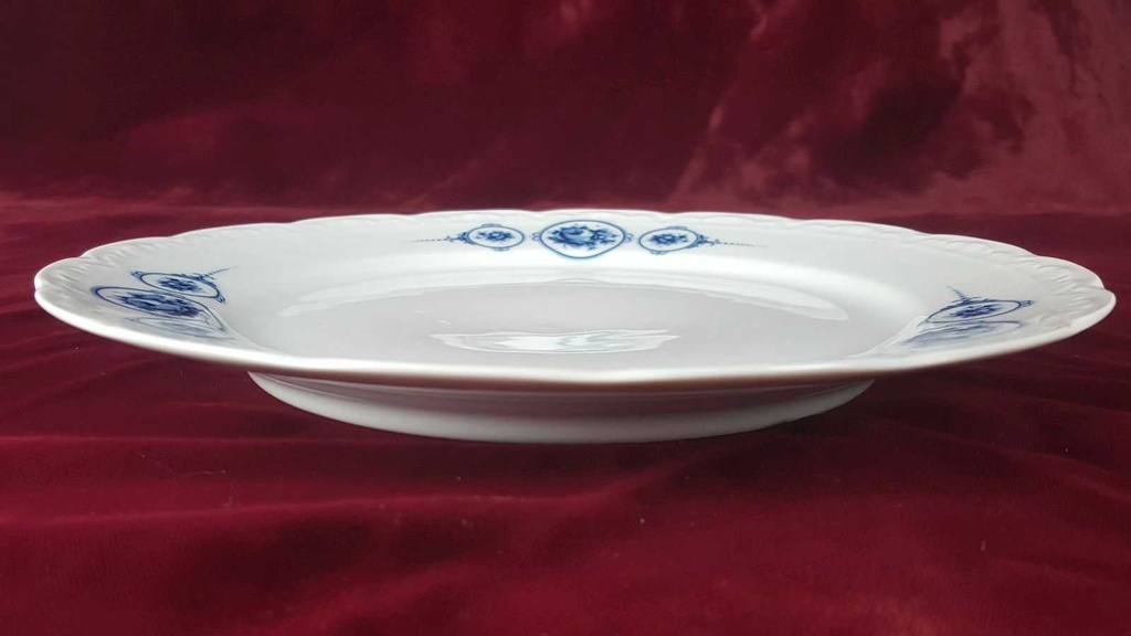 [458138467] Speiseteller Essteller 24,6 cm Mitterteich blau Rosen Bavaria gebraucht - gut Bild 3