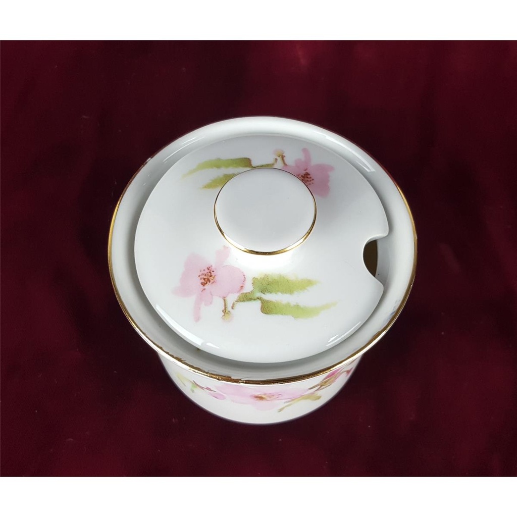[458138481] Porzellan Milchkännchen Zuckerdose Blumendekor Goldrand Set 3 tlg Bild 8