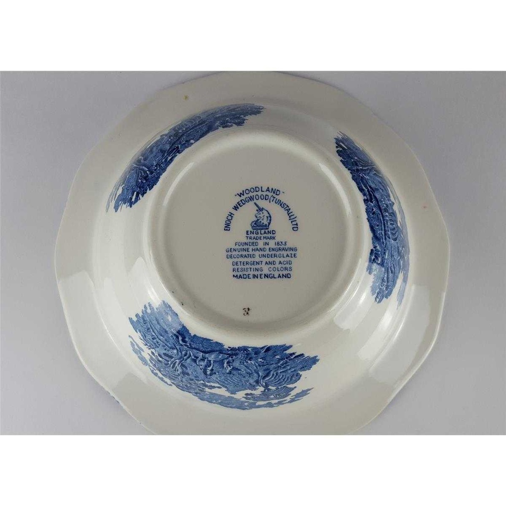 [458138487] Schüssel 23,5 cm Enoch Wedgwood Woodland Blau gebraucht - gut Bild 5