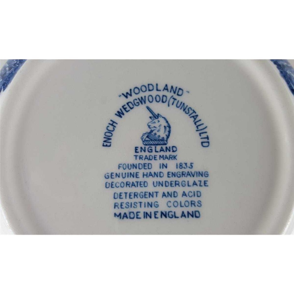 [458138487] Schüssel 23,5 cm Enoch Wedgwood Woodland Blau gebraucht - gut Bild 6