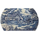 [458138492] Speiseteller Essteller 24,4 cm English Style Luneville France Blau Bild 2