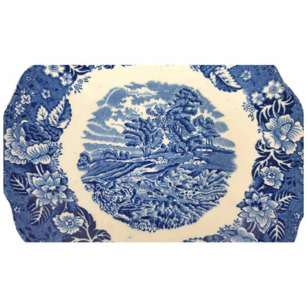 [458138493] Untertasse für Tee/Kaffee 15 cm Palissy Thames River Scenes Blau gebraucht - gut Bild 2
