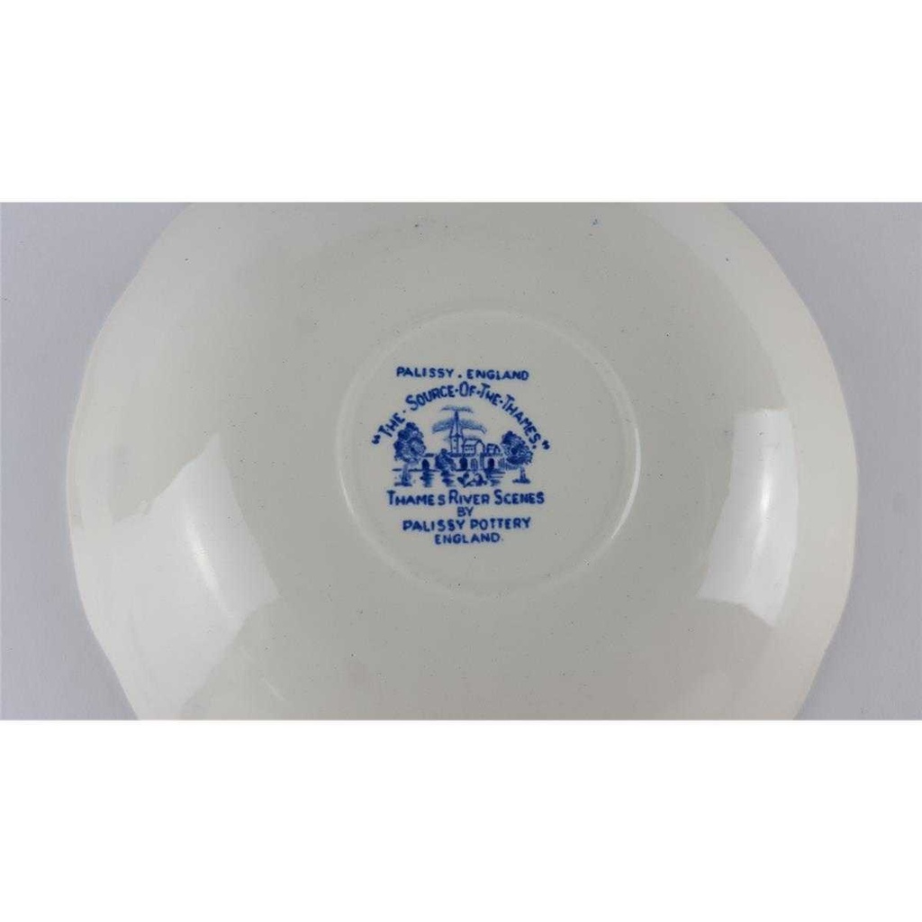 [458138493] Untertasse für Tee/Kaffee 15 cm Palissy Thames River Scenes Blau gebraucht - gut Bild 4