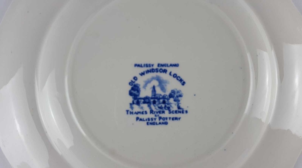 [458138496] Kuchenteller Dessertteller 20 cm Palissy Thames River Scenes Blau gebraucht - gut Bild 4