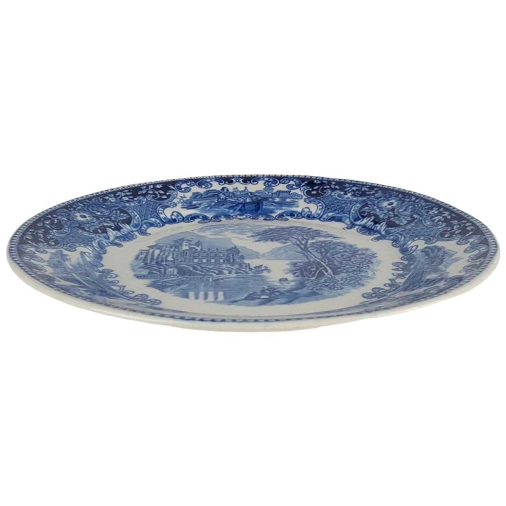 [458138497] Speiseteller Essteller 23,5 cm Petrus Regout Castillo Blau gebraucht - gut Bild 2