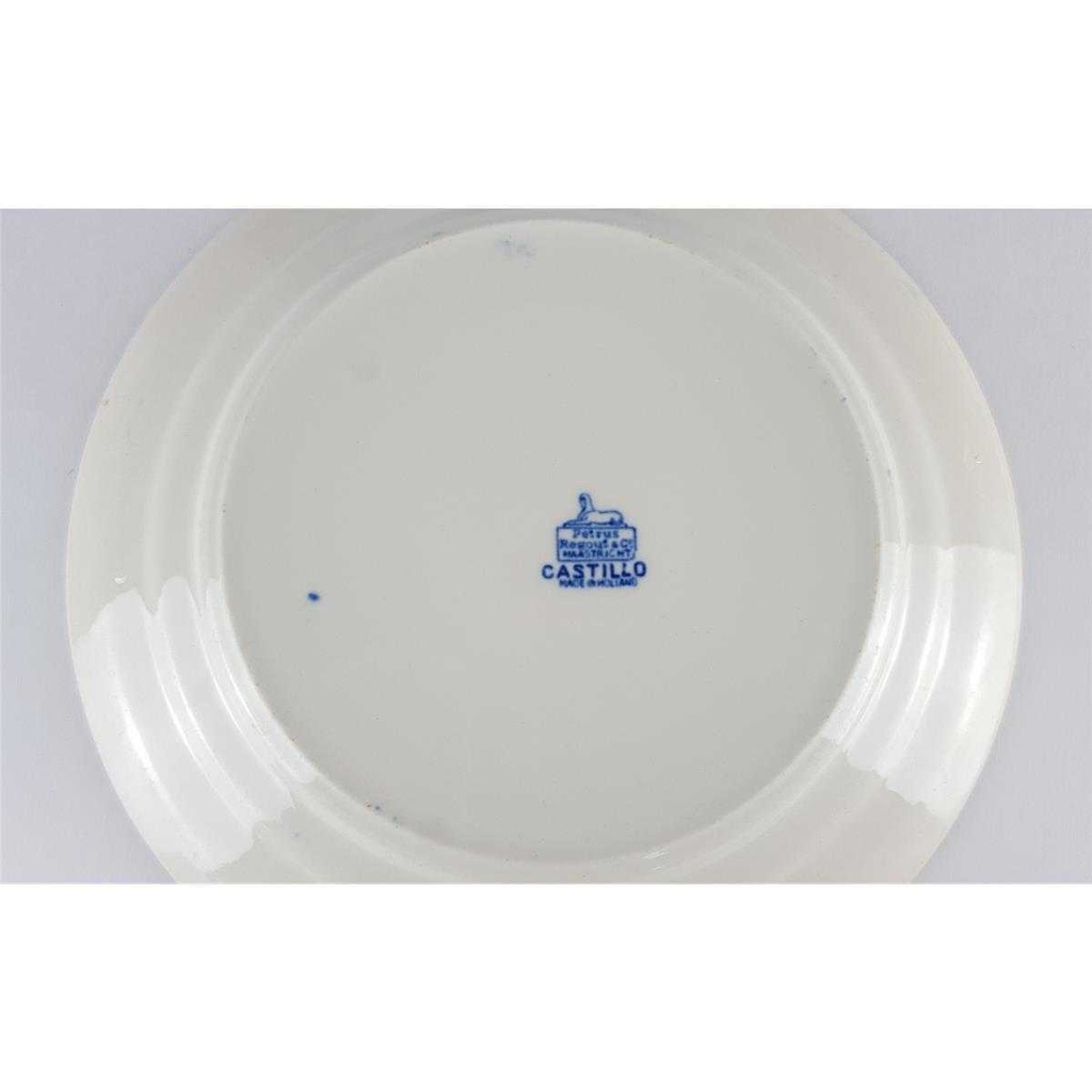 [458138497] Speiseteller Essteller 23,5 cm Petrus Regout Castillo Blau gebraucht - gut Bild 4