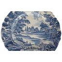 [458138499] Speiseteller Essteller groß 26 cm English Style Blau gebraucht - gut Bild 2