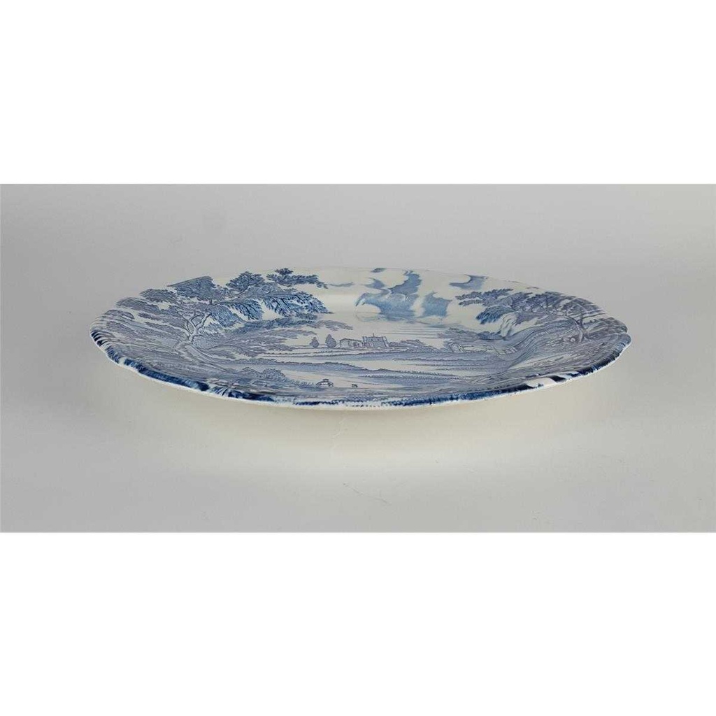 [458138499] Speiseteller Essteller groß 26 cm English Style Blau gebraucht - gut Bild 4