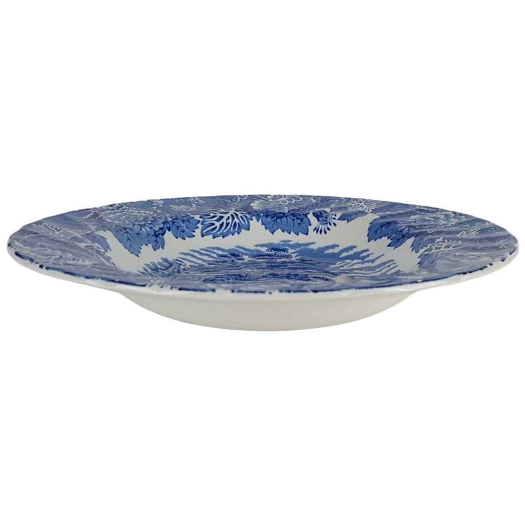 [458138500] Suppenteller 22,6 cm Wood & Sons England English Scenery Blau gebraucht - gut Bild 2