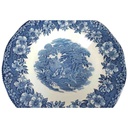 [458138503] Suppenteller 22,4 cm Enoch Wedgwood Woodland Blau gebraucht - gut Bild 2