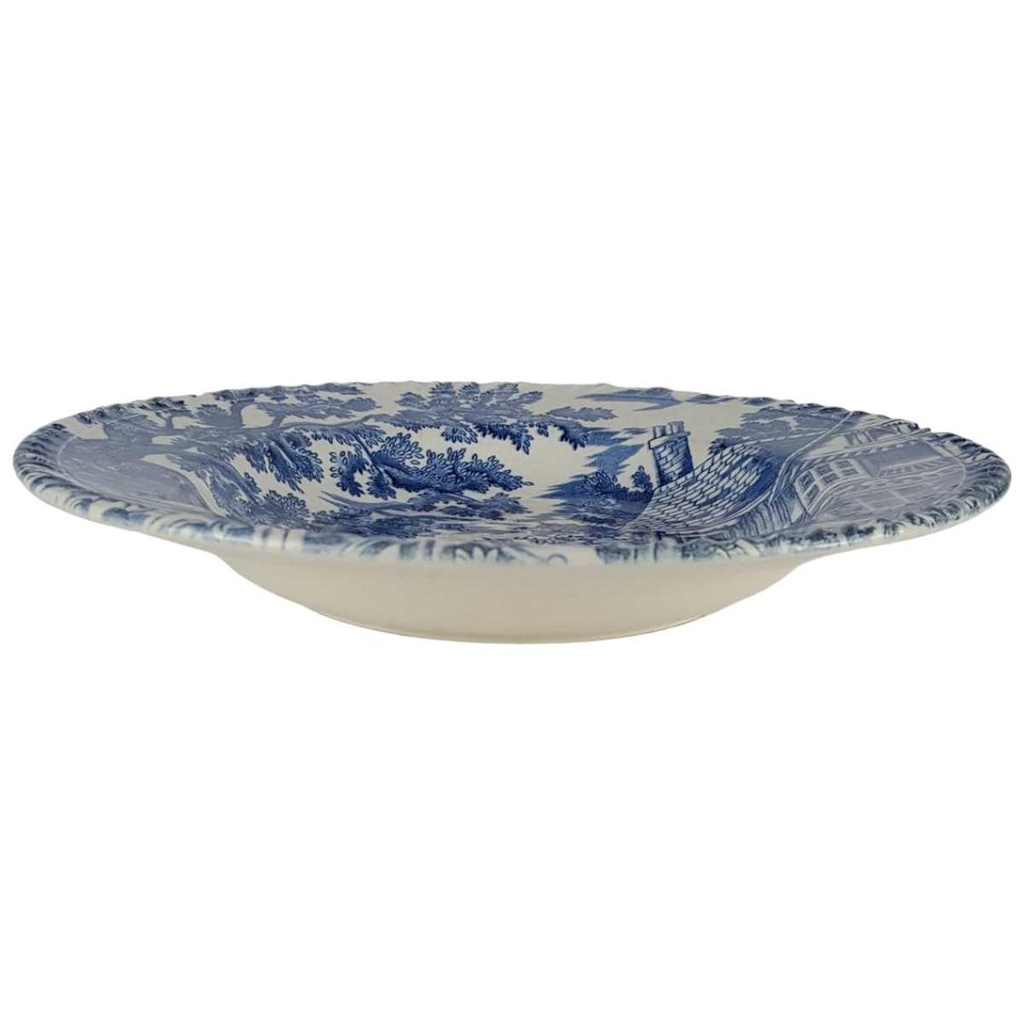 [458138504] Suppenteller 23 cm Luneville France English Style Blau gebraucht - akzeptabel Bild 2