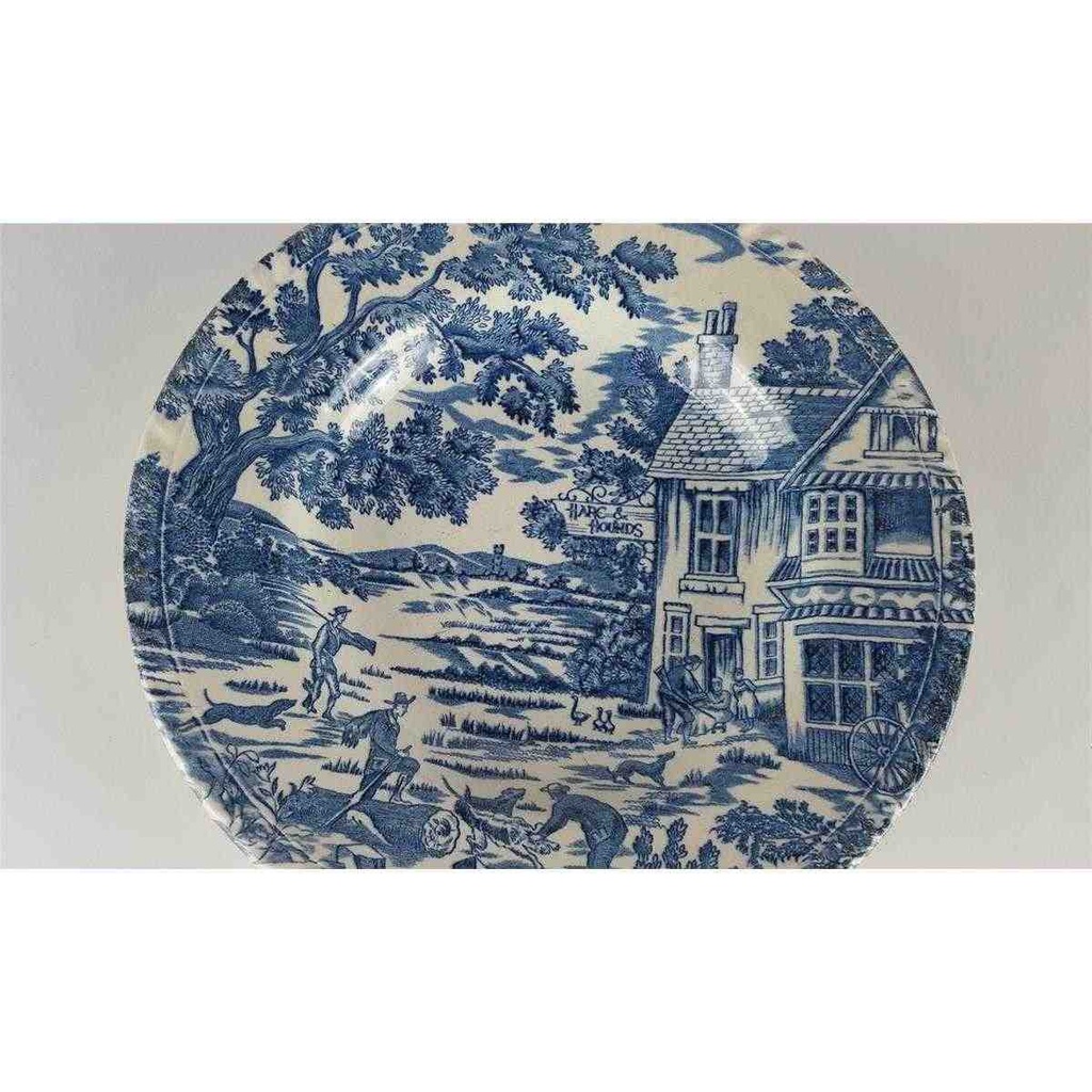 [458138504] Suppenteller 23 cm Luneville France English Style Blau gebraucht - akzeptabel Bild 3