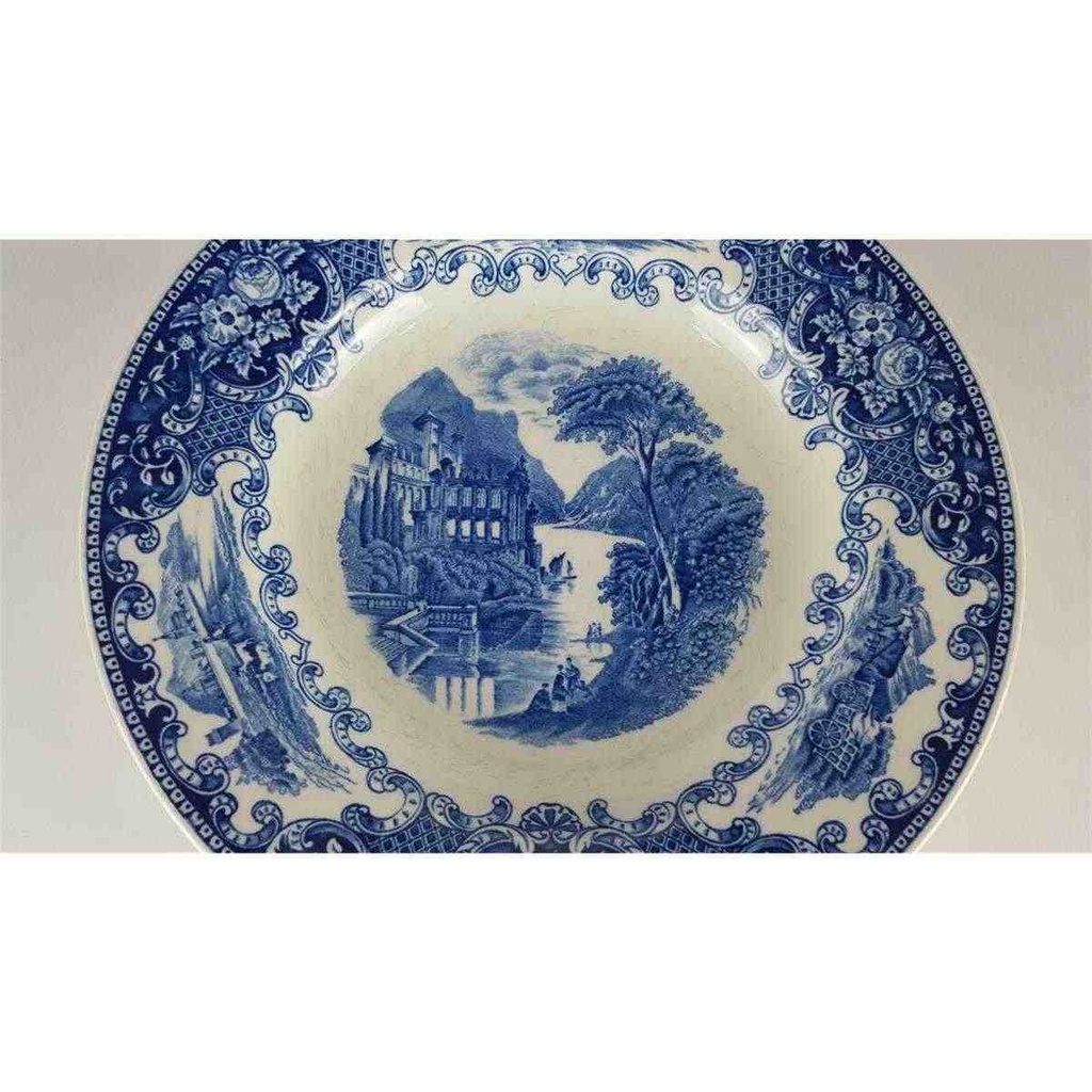 [458138506] Suppenteller 23,7 cm Royal Sphinx Maastricht Old England Blau gebraucht - akzeptabel Bild 3