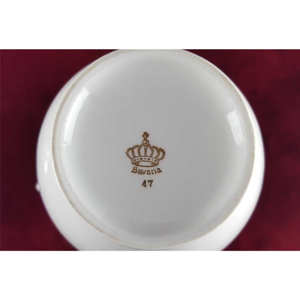 [458138509] Kaffeekanne Goldrand 1,5 L Bavaria Germany weiß gebraucht - gut Bild 8