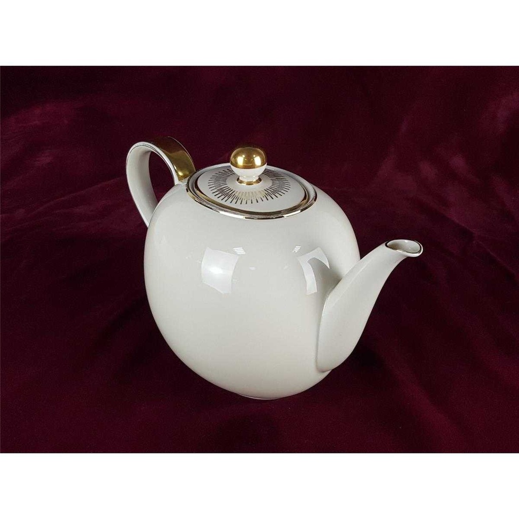 [458138513] Teekanne Kanne Golddekor 1,1 L Hutschenreuther 30978 Beige Selb gebraucht - gut Bild 4